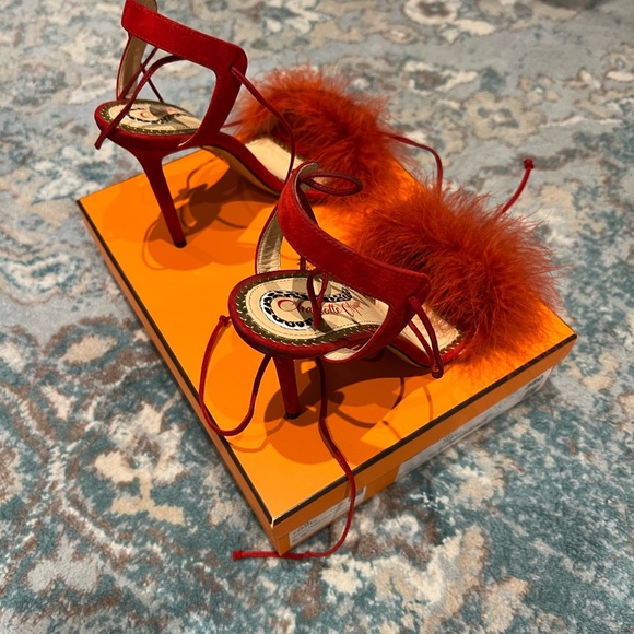 Charlotte Olympia Red Sandals - Picture 2 of 5